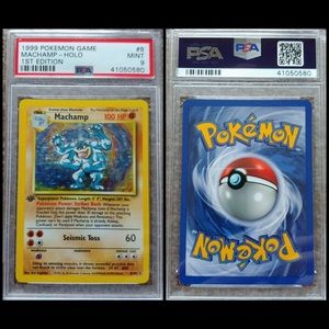 1999 Machamp - Holo - 1st edition - 9 PSA Mint